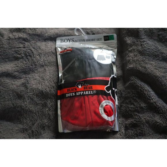 Black Bear Boys' Active Shorts - 2 Pack Performance Dry-Fit Athletic Solid Short - Picture 8 of 8